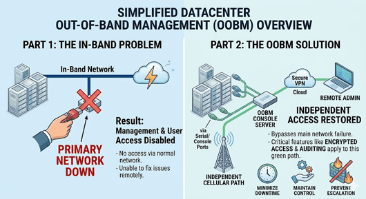 Überblick über das Out-of-Band-Management (OOBM) im Rechenzentrum