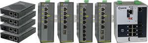 Industrielle PoE Switches Hutschienen