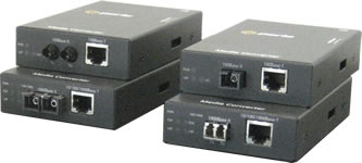 Gigabit Ethernet LWL Medienkonverter Glasfaser mit 1Gb Multimode LC MMF, 550m 