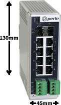 Perle führt 10-Port PoE (100 W) Gigabit Switch mit LWL- oder Kupfer-Uplink-Ports ein